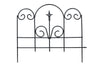 Panacea 16 in. L X 18 in. H Steel Black Garden Fence