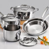 Tri-Ply Clad 8 Pc Stainless Steel Cookware Set