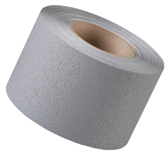 Incom RE3890GR 4" X 60' Gray Self Adhesive Textured Vinyl Traction Tape (Pack of 60)