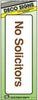 Hy-Ko English No Solicitors Sign Plastic 3 in. H x 9 in. W (Pack of 5)