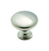 Amerock  Allison  Round  Cabinet Knob  1-3/16 in. Dia. 1-1/8 in. Brushed Chrome  1 pk