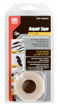 Self-Sealing Silicone Repair Tape, Clear, 1-In. x 10-Ft.