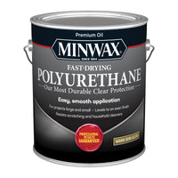 Minwax Fast-Drying Polyurethane Semi-Gloss Clear Oil-Based Fast-Drying Polyurethane 1 gal (Pack of 2)