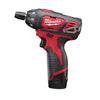 Milwaukee M12 1/4 500RPM 12 V Red Cordless Keyless Battery Operated Screwdriver Kit