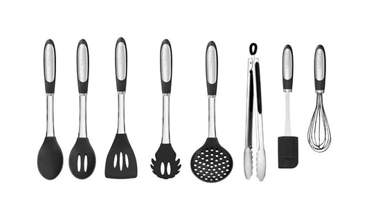 Cuisinart  Elements  15.75 in. L Black  Silicone  Kitchen Tools  8 pk