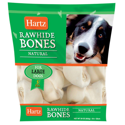 Hartz Rawhide Bones 7 " Natural Flavor