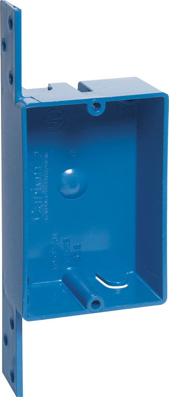 Carlon  Rectangle  PVC  3-5/8 in. Blue  Outlet Box
