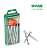 SPAX No. 14 x 3-1/2 in. L Phillips/Square Flat Head Zinc-Plated Steel Multi-Purpose Screw 10 each (Pack of 5)