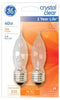 GE 40 W CA10 Decorative Incandescent Bulb E26 (Medium) Soft White 2 pk (Pack of 4)
