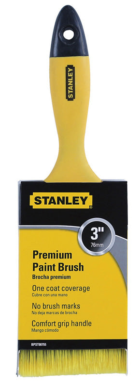 Stanley Bpst00755 3 Beavertail Flat Poly Premium  Paint Brush