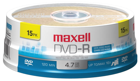 Maxell 638006 Dvd-R Discs 15 Count