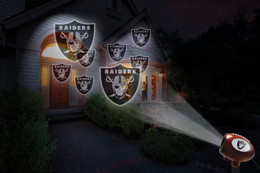 Sporticulture Plastic Black Weather Resistant Oakland Raiders Projector Light 7-1/2 L in.