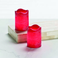 Inglow  Currant Red  Pomegranite Scent Rustic  Candle  2.5 in. H
