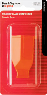 Residential Thermoplastic Connector, Orange, 2-Pole, 3-Wire, 15-Amp, 125-Volt