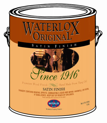 Waterlox Transparent Satin Clear Oil Wood Stain 1 gal.