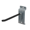 Crawford Duramount 6 in. L Powder Coated Black Steel Hook 15 lb. cap. 1 pk