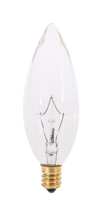 Satco 60 W B10 Chandelier Incandescent Bulb E12 (Candelabra) Soft White (Pack of 25)