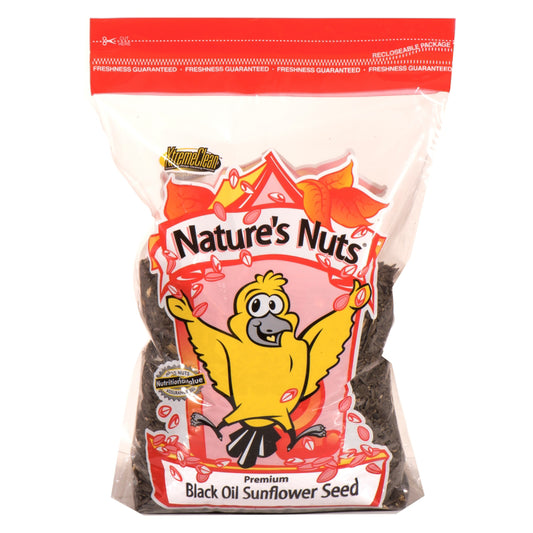 Nature's Nuts Premium Assorted Species Black Oil Sunflower Seed Wild Bird Food 20 lb