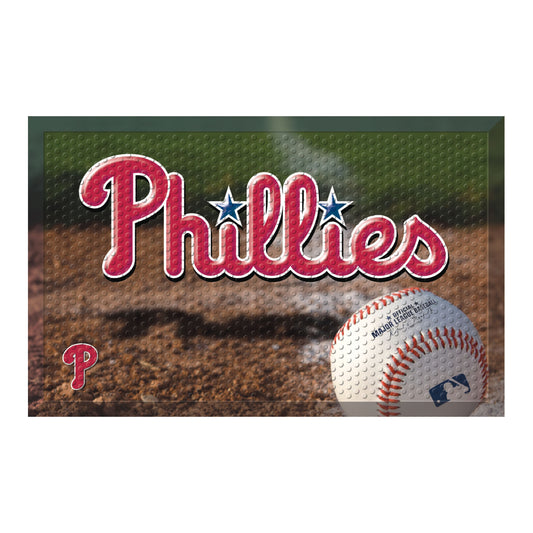 MLB - Philadelphia Phillies Rubber Scraper Door Mat