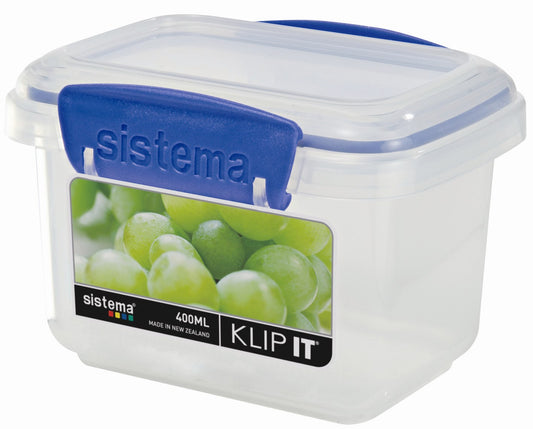 Sistema 1540ZS 13-1/2 Oz Clear Rectangular Klip It® Food Storage Container