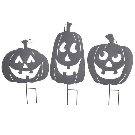 Celebrations Pumpkin Stakes Halloween Decoration 19.17 in. H x .28 in. W 3 pk (Pack of 6)