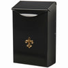 Gibraltar Mailboxes City Classic Galvanized Steel Wall Mount Black Mailbox