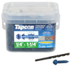 Tapcon 1/4 in. D X 1-1/4 in. L Steel Hex Head Concrete Screw Anchor 225 pk