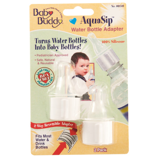 Baby Buddy AquaSip Baby Bottle Water Bottle Adapter 2 pk