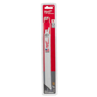 Milwaukee  SAWZALL  8 in. Bi-Metal  Thin Kerf  Reciprocating Saw Blade  8/12 TPI 5 pk