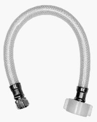 Homewerks 3/8 in. Compression X 7/8 in. D Ballcock 16 in. PVC Toilet Supply Line