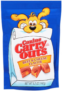 Canine Carry Outs 79100-51036 5.2 Oz Beef & Cheese Flavored Dog Snacks (Pack of 12)