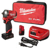 Milwaukee M12 FUEL 12 V 3/8 in. Cordless Brushless Stubby Impact Wrench Kit (Battery & Charger)