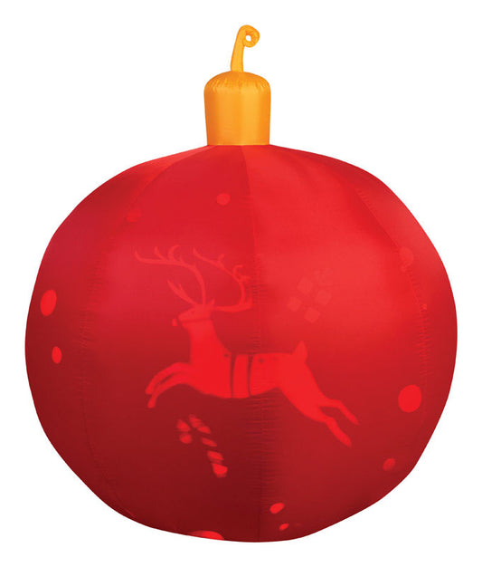 Gemmy  Ornament  Christmas Inflatable  Fabric  1 pk Red