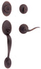 Kwikset SmartKey Chelsea Venetian Bronze Handleset Right or Left Handed