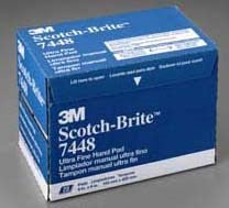 3M 7448 Scotch-Brite™ Ultra Fine Hand Pads (Pack of 20)