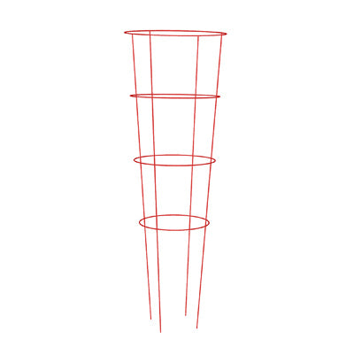 Tomato Cage, Heavy-Duty, Red, 54-In. (Pack of 15)