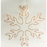 Gerson  Snowflake Sign  LED Christmas Decoration  Metal  1 each