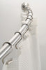 InterDesign Curved Shower Rod 72 in. L Brushed Silver