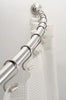 InterDesign Curved Shower Rod 72 in. L Brushed Silver