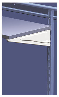 10-In. White Shelf Track Bracket