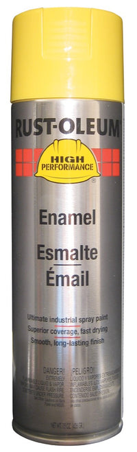 Rustoleum V2143-838 15 Oz Safety Yellow Professional Enamel Spray Paint (Pack of 6)