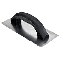 Flooring Trowel, Flat Top V-Notch, Plastic Handle