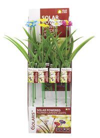 Alpine Flower Glass Outdoor Stake (Pack of 12)