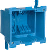 Carlon 34 cu in Rectangle Thermoplastic 2 gang Outlet Box Blue