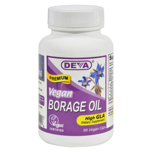 Deva Vegan Vitamins - Aceite de borraja - 500 mg - 90 cápsulas veganas