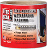 Tite Seal 4 in. W X 33 ft. L Steel Flashing Butyl White