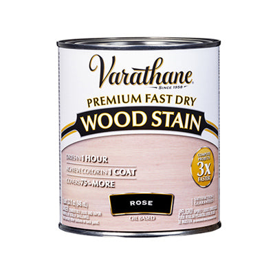 Fast Dry Interior Wood Stain, Oil Base, Rose, 1-Qt.