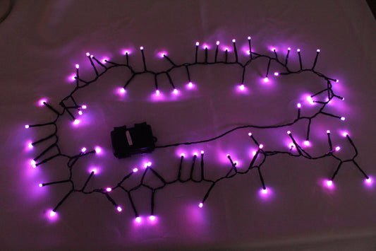 Celebrations LED Prelit Purple Halloween Cluster Lights