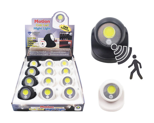 Diamond Visions Automatic/Manual LED Night Light w/ Sensor (Pack of 12).