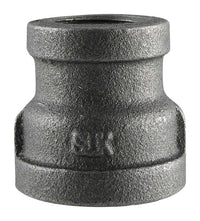 Pipe Decor 3/8 in. FIP  T X 1/2 in. D FIP  Black Malleable Iron Reducing Connector